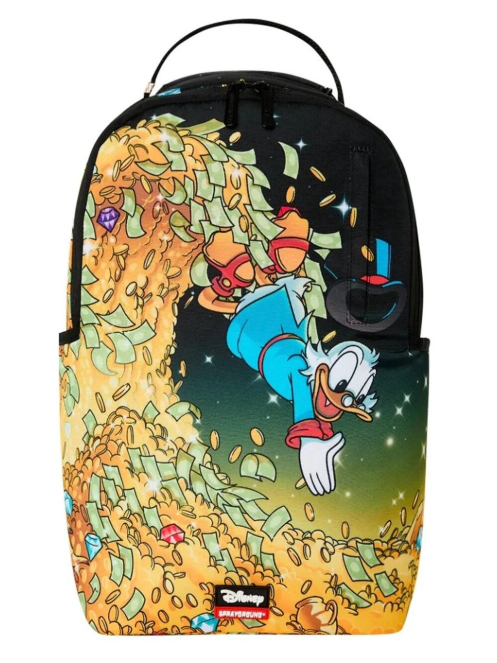 Sprayground Disney SCROOGE MCDUCK Backpack🔥NWT Bookbag Large School Bag